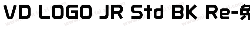 VD LOGO JR Std BK Re字体转换